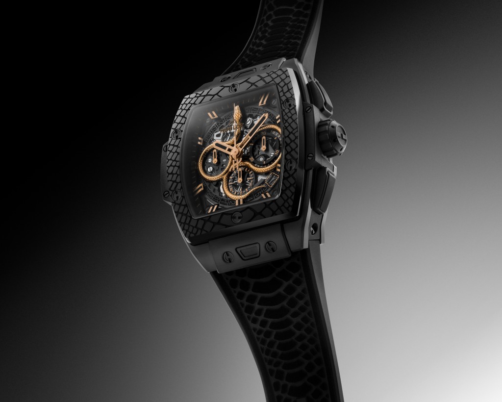 Hublot Spirit of Big Bang Year of the Snake，錶殼：42mm陶瓷/ 機芯：HUB4700自動/ 限量：88枚/ 售價：$263,600。