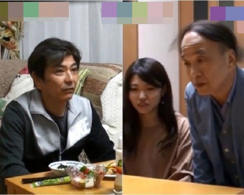 日本一名22歲女子帶著70歲的男友回家,其爸爸落淚說出真心話反對她們結婚的,感動上萬網民。網圖