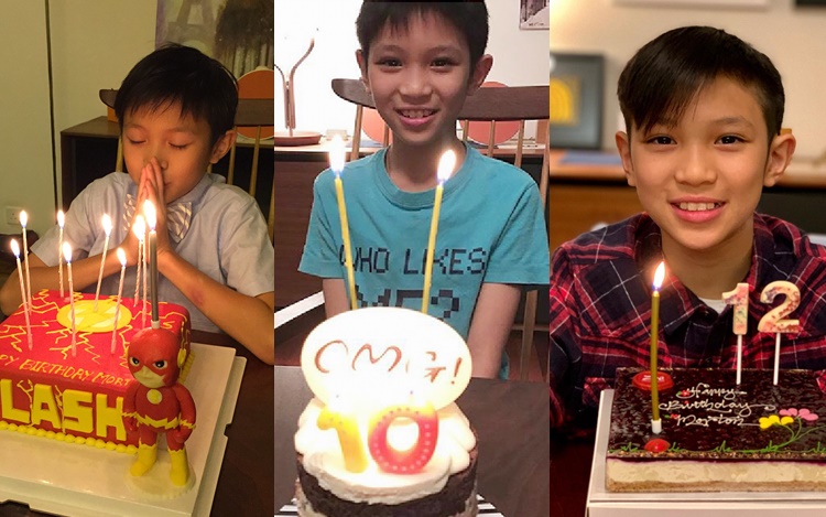 魔童每年生日都展現燦爛笑容。