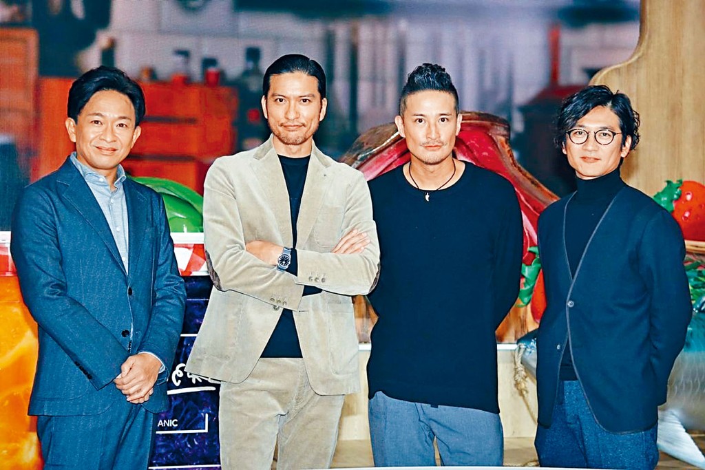 TOKIO長瀨智也(左二)月底離巢,他在節目不忘已離隊隊友山口達也。