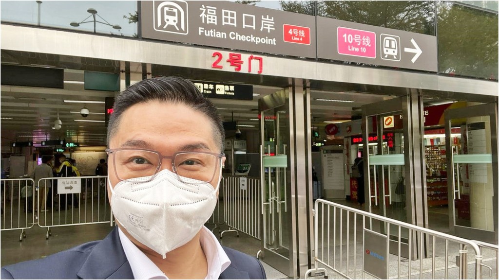 邵家輝稱身處福田區時,感覺非常親切。