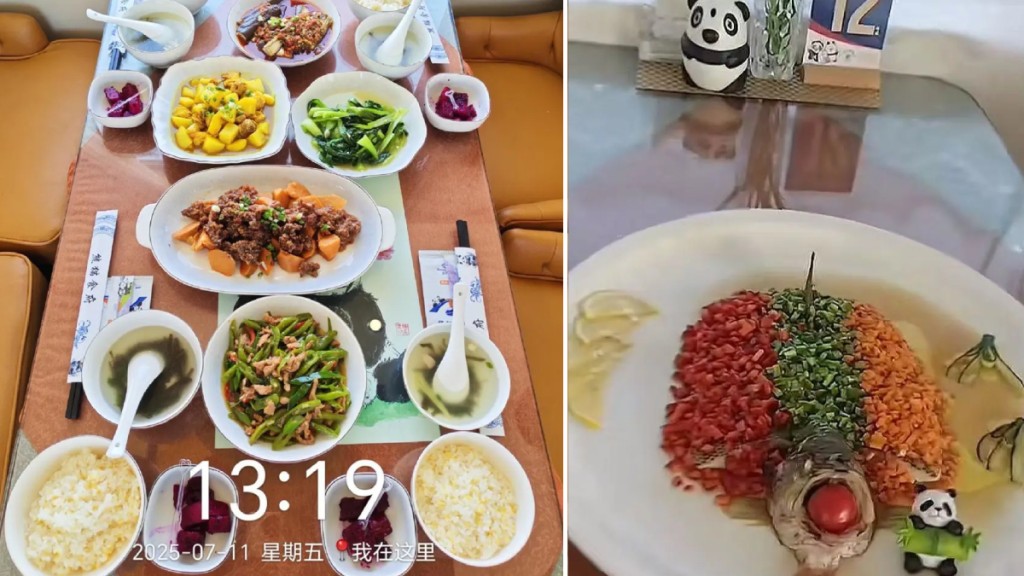 有旅行社指,旅客發放的影片中的食物,實為擺拍道區。