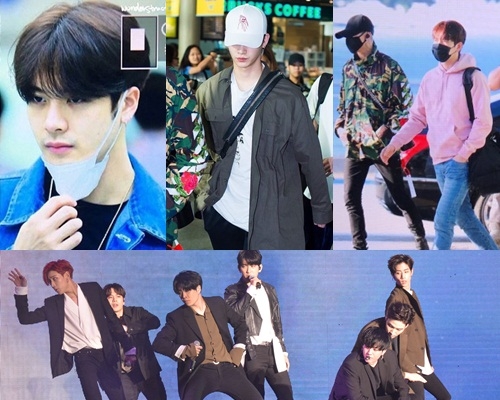 Jackson、JB、BamBam與珍榮等現身機場。