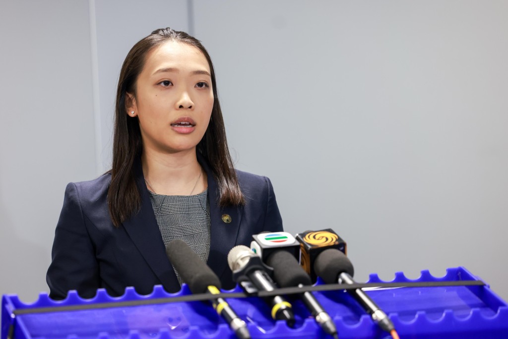 財富情報及調查科高級督察曾梓桓。 財富情報及調查科高級督察曾梓桓。
