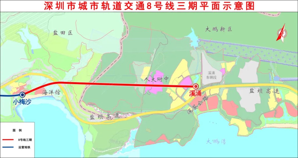 8號線三期線示意圖