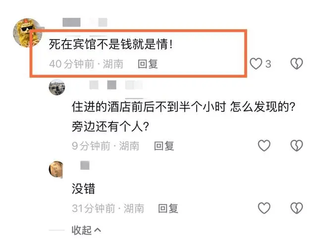 有關蕾蕾死因的議論。