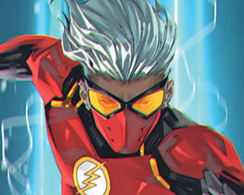 漫畫閃電俠推出首個非二元性別角色 kid quick。網圖