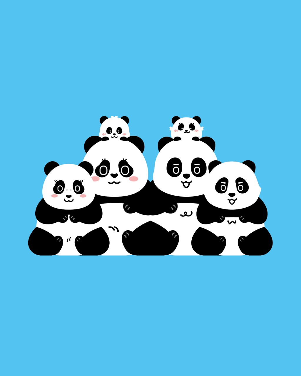 根據她們的外型特徵及性格，融入擬人化設計。