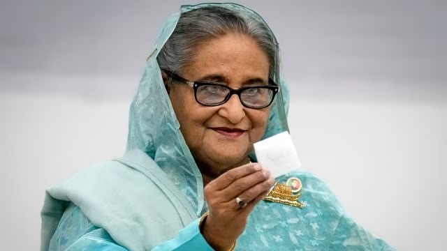 孟加拉反對派抵制投票下，總理哈西娜在無真正對手下第五度勝選。美聯社  