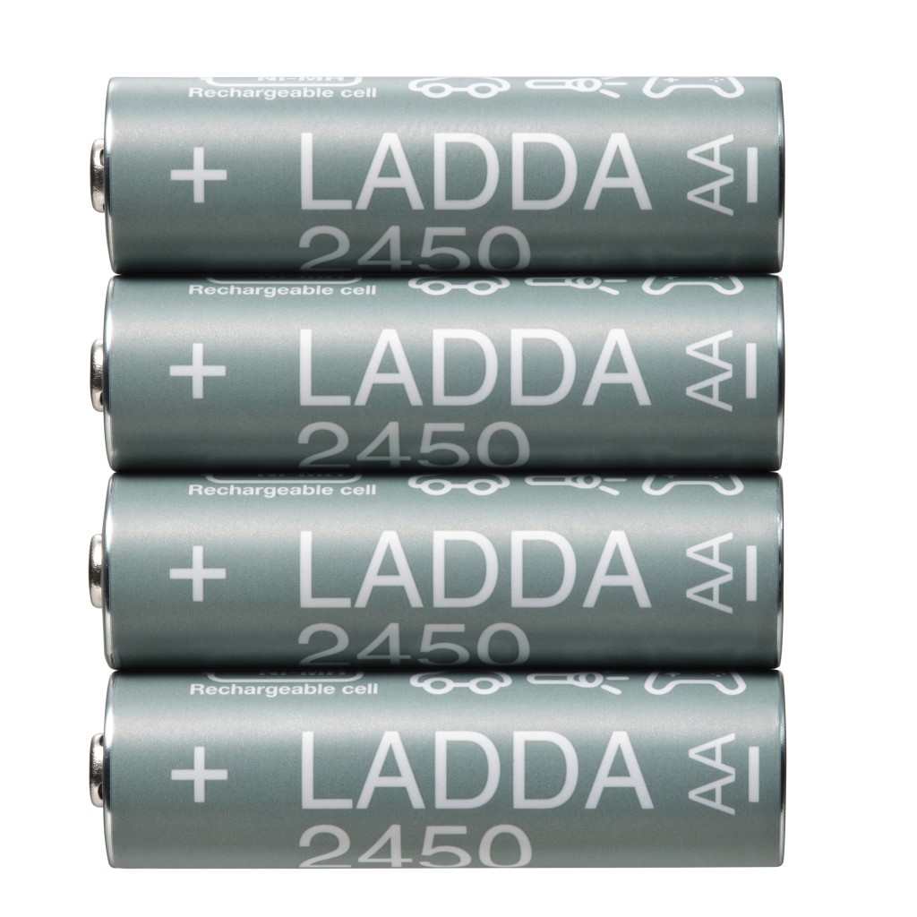 LADDA 充電池，HR06 AA 1.2V，2450mAh 原價   $79.9 優惠價  $70.3