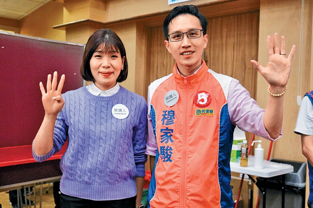 灣仔直選區議員李碧儀(左)共接獲967宗求助,另一區議員民建聯穆家駿(右)亦接獲917宗求助。