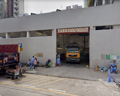 大南街垃圾站發生火警。網圖