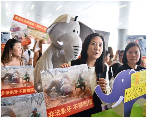 葛珮帆亦到場聲援示威者。