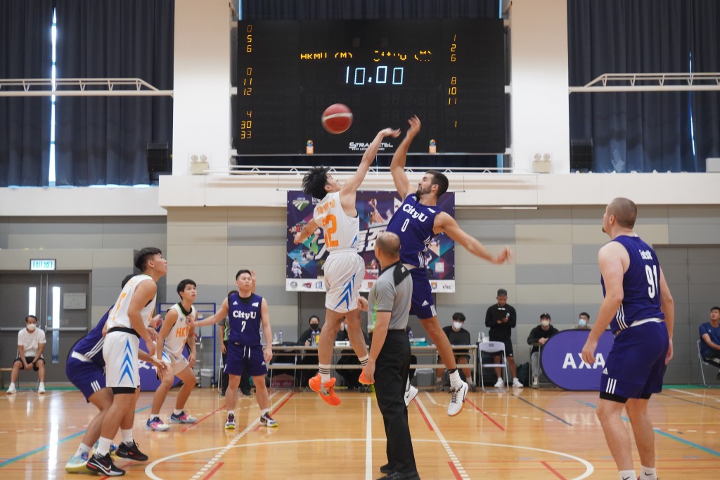 香港城市大学男子队及香港都会大学男子队交手。公关图片