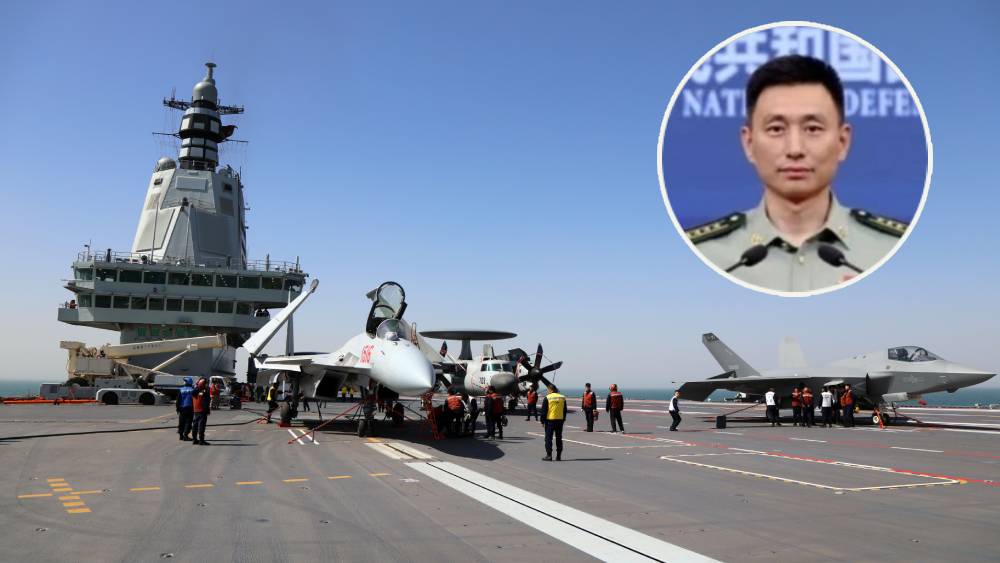 福建艦完成歷史性試飛將入列？ 國防部：大家期盼那天不會太遠。