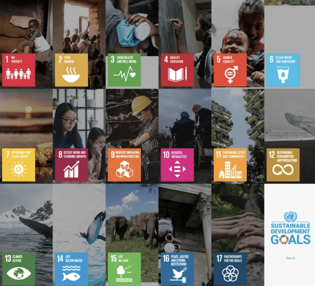 17种颜色代表了联合国17个永续发展目标。