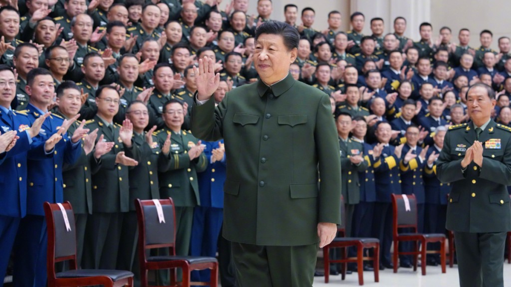 習近平在天津視察駐當地的部隊，要求軍隊在新一年堅決完成各項任務。新華社