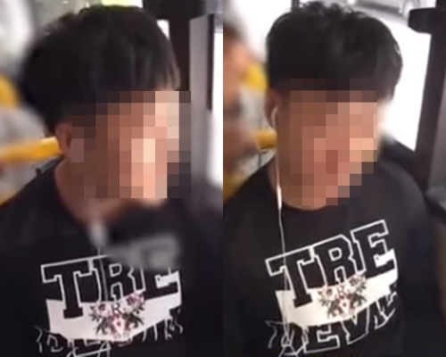 上海男坐關愛座疑不讓座遭圍攻。影片截圖