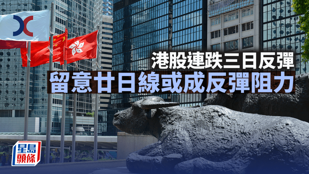 港股連跌三日反彈 留意廿日線或成反彈阻力｜古天后