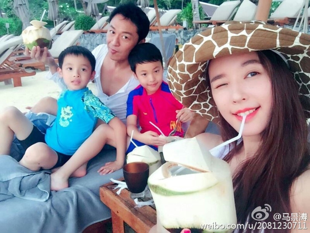 馬景濤與前妻吳佳尼育有兩子。 馬景濤與前妻吳佳尼育有兩子。