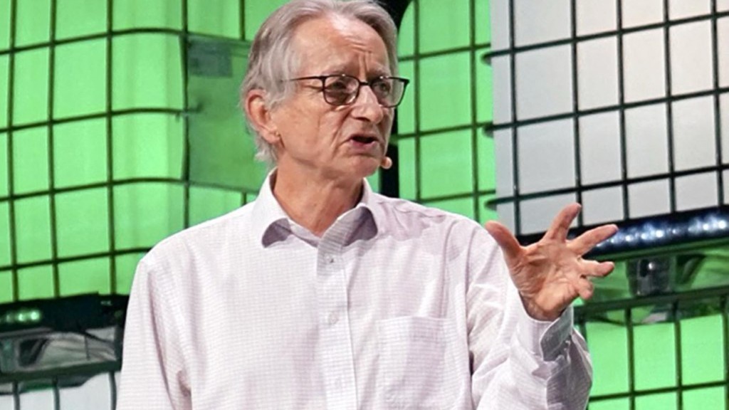 “AI 教父”辛顿（Geoffrey Hinton）。 法新社