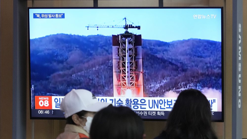 北韓通知日本計畫發射衛星，被視為進行彈道導彈試射。AP資料圖