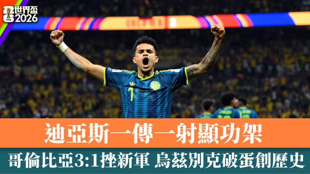 哥伦比亚3:1挫新军 乌兹别克破蛋创历史