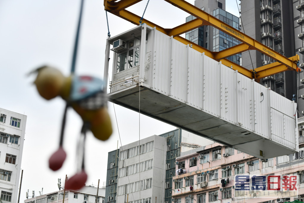 政府過渡性房屋項目「南昌220」進行拆遷工程。盧江球攝