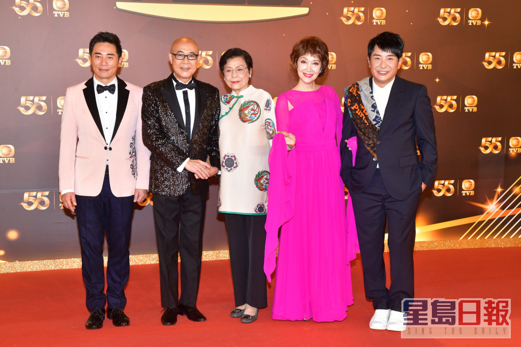 TVB台庆红地毯星光熠熠。