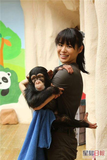 胡杏儿曾经拍内地节目《奇妙的朋友》要照顾星猩猩。