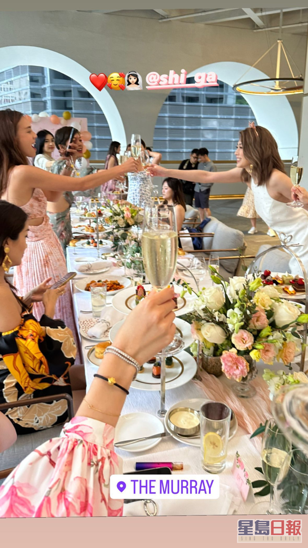 连诗雅3月中在中环一间五星级酒店举行婚前派对。