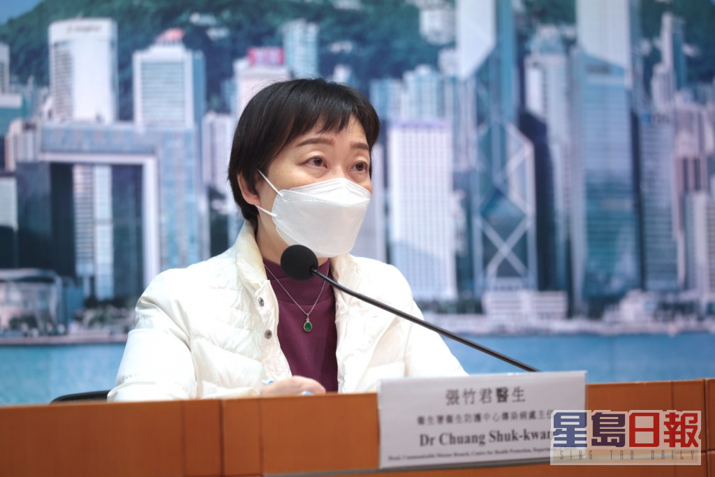 张竹君澄清香港没有发现变种病毒XE个案。