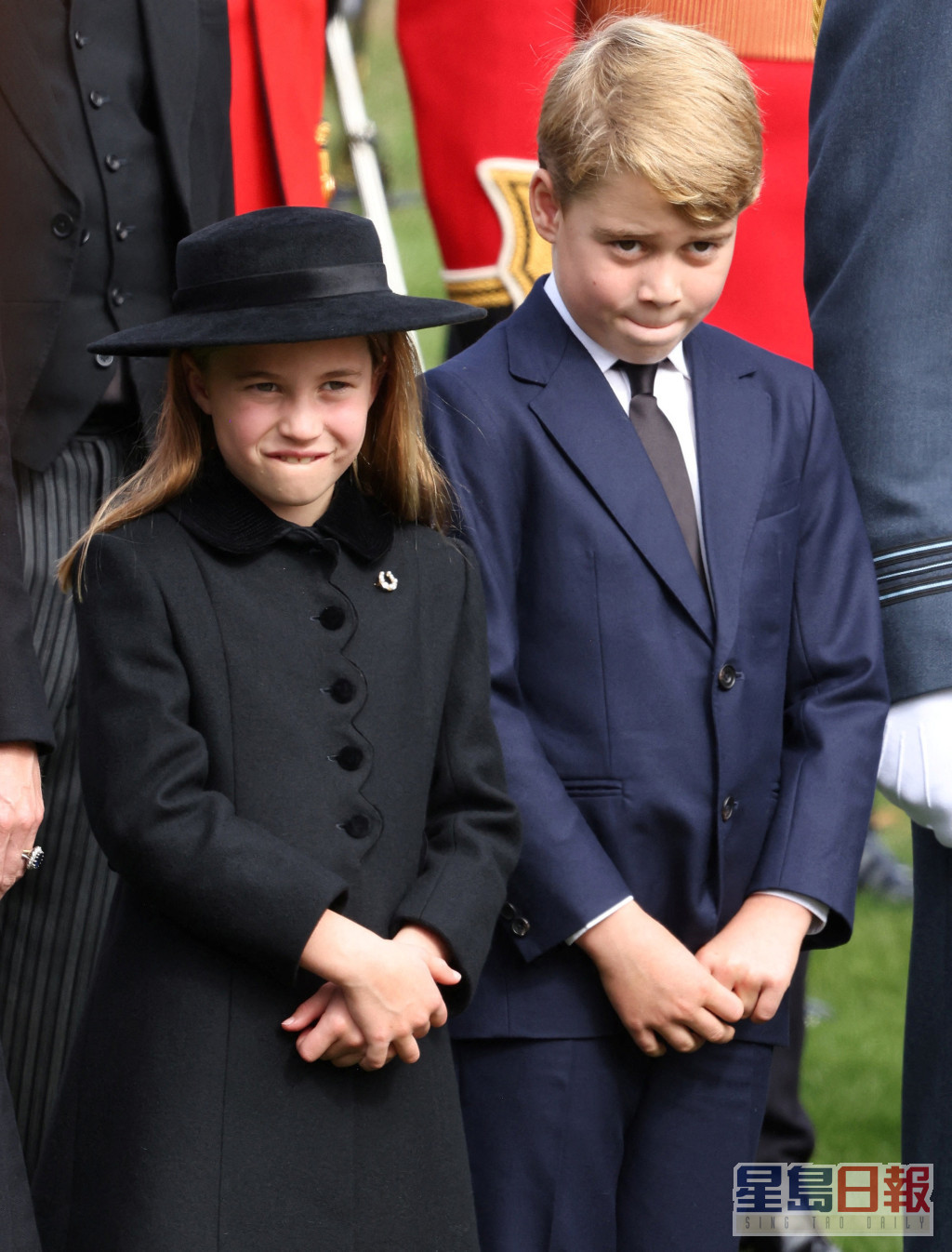 乔治王子与妹妹夏洛特公主。REUTERS