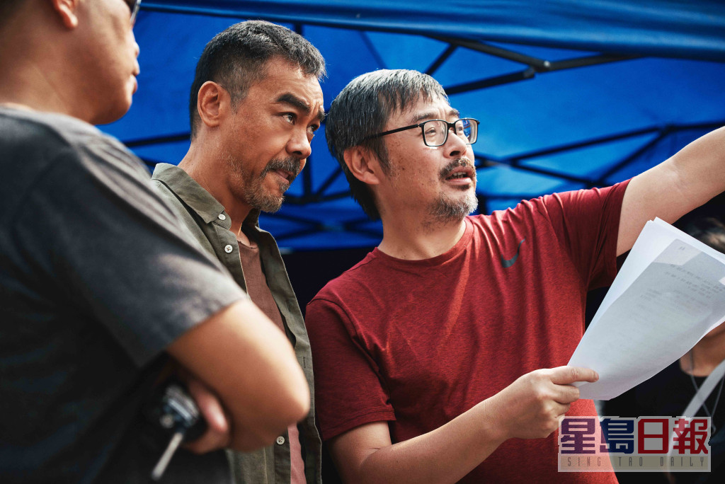 導演韋家輝（右）構思主角「神探」李俊時，劉青雲已是第一人選。