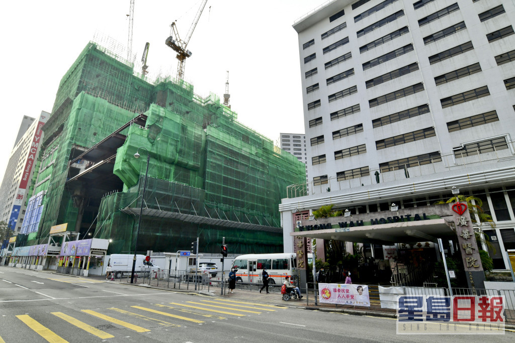 同屬九龍中聯網的廣華醫院正進行分階段重建計畫。資料圖片