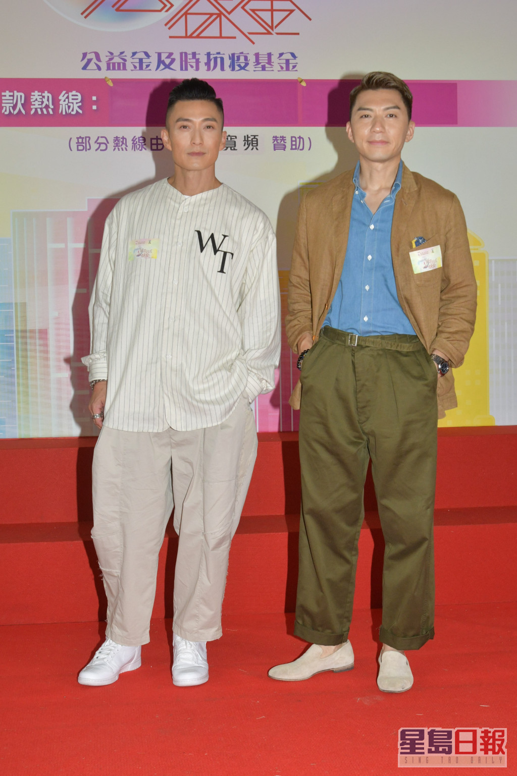 陈山聪（左）表示跳舞就留返畀袁伟豪表演。  ​