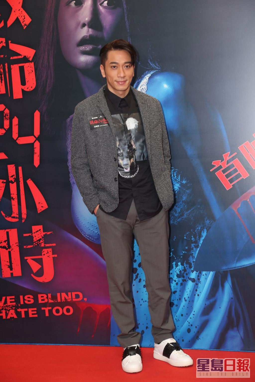 吴卓羲在昨晚首映上，也是封嘴拒谈绯闻。