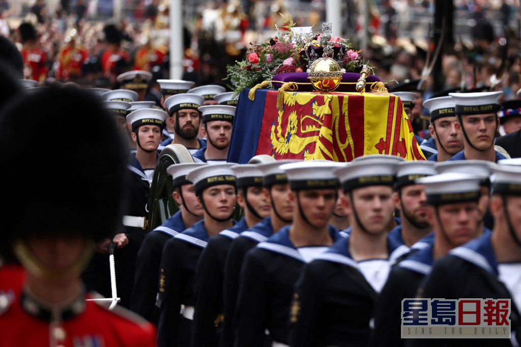 已故英女皇伊利沙伯二世国葬仪式。路透