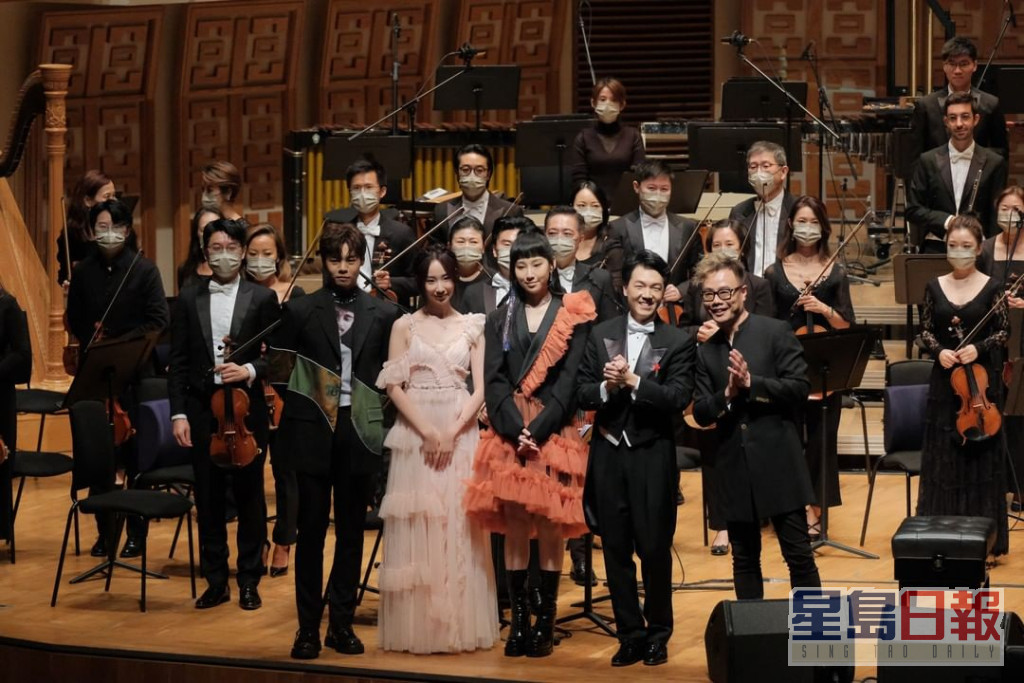 冼靖峰、詹天文及Gigi為《廖國敏 x Johnny Yim時光漫遊》音樂會擔任表演嘉賓。