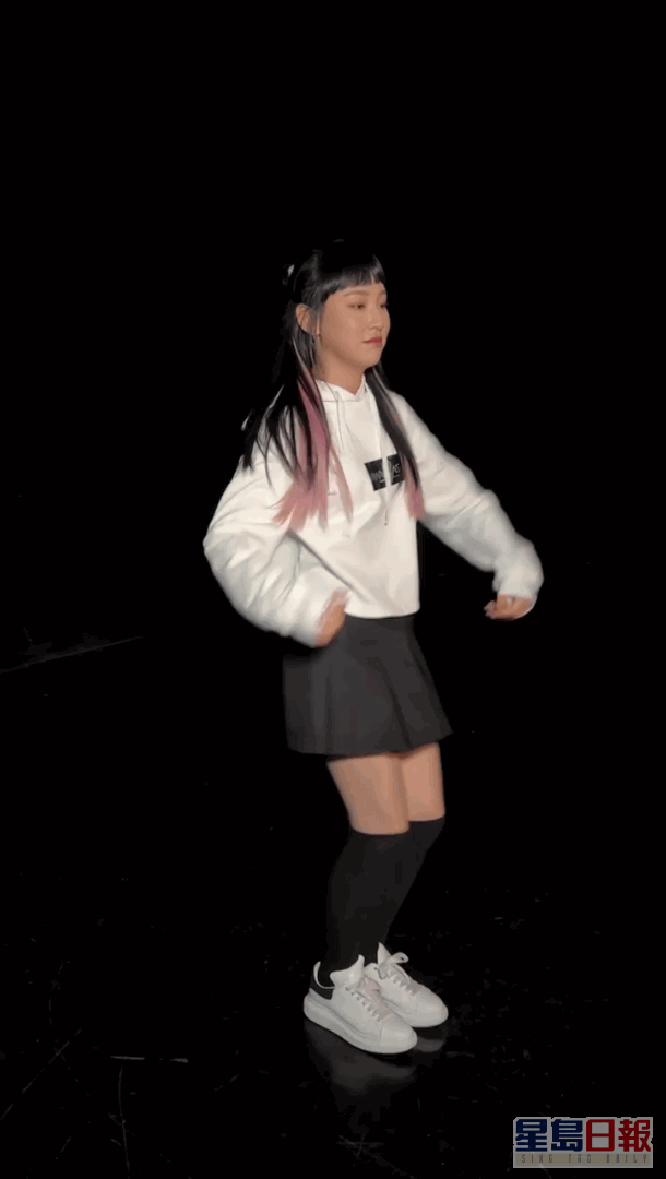 炎明熹昨晚在IG贴新歌跳舞片。