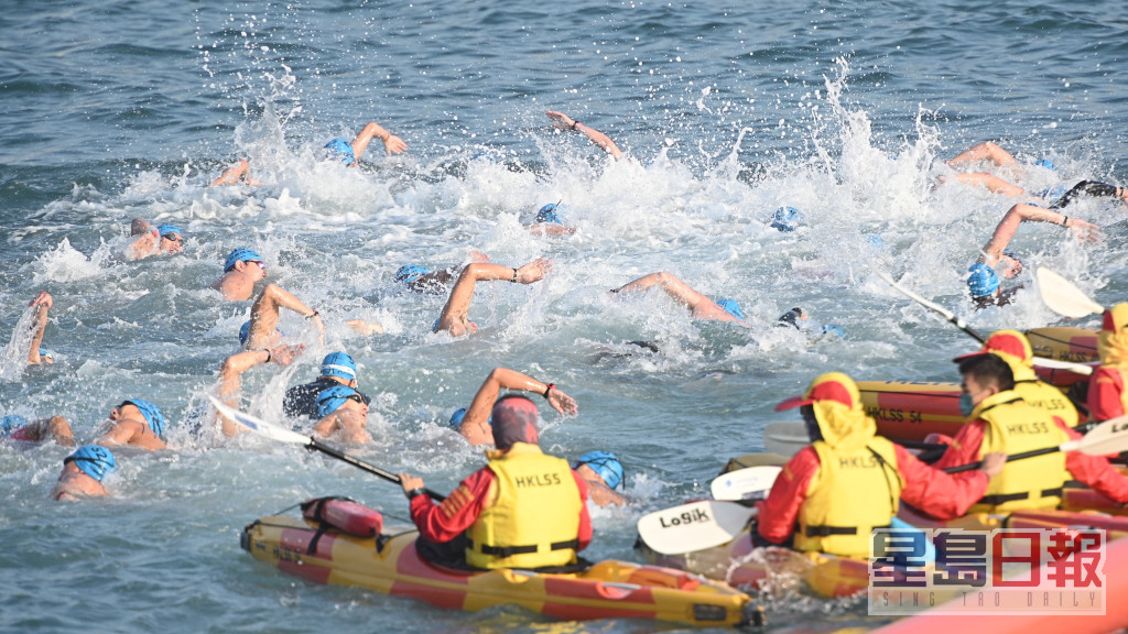 维港泳逃过腰斩危机，10月23日早上举行。 资料图片