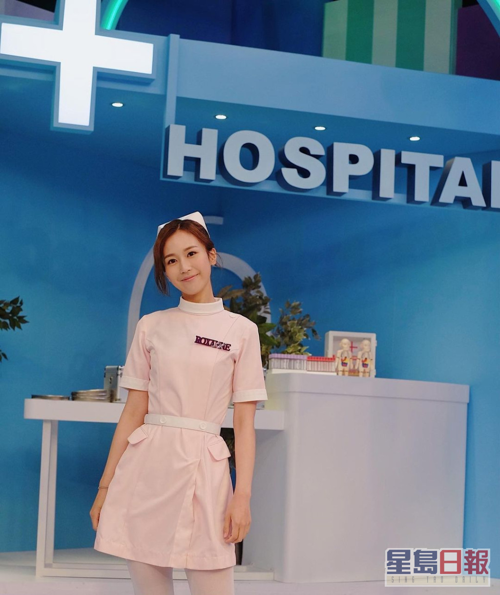 何沛珈在医疗节目中扮演护士「流姑娘」。