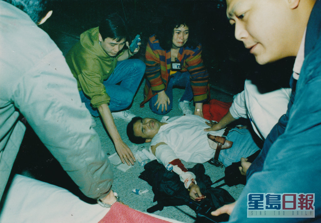 1993年太平館劫案警方與歹徒在街頭駁火，更有警察受傷。