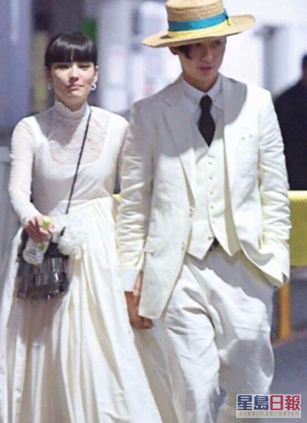松田翔太和秋元梢婚前曾被拍到甜蜜拍拖。