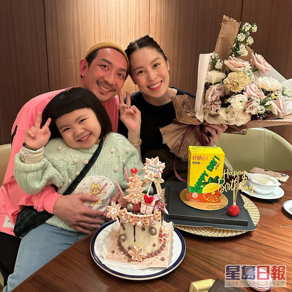 李璨琛与太太梁志莹育有5岁女儿Lucy。