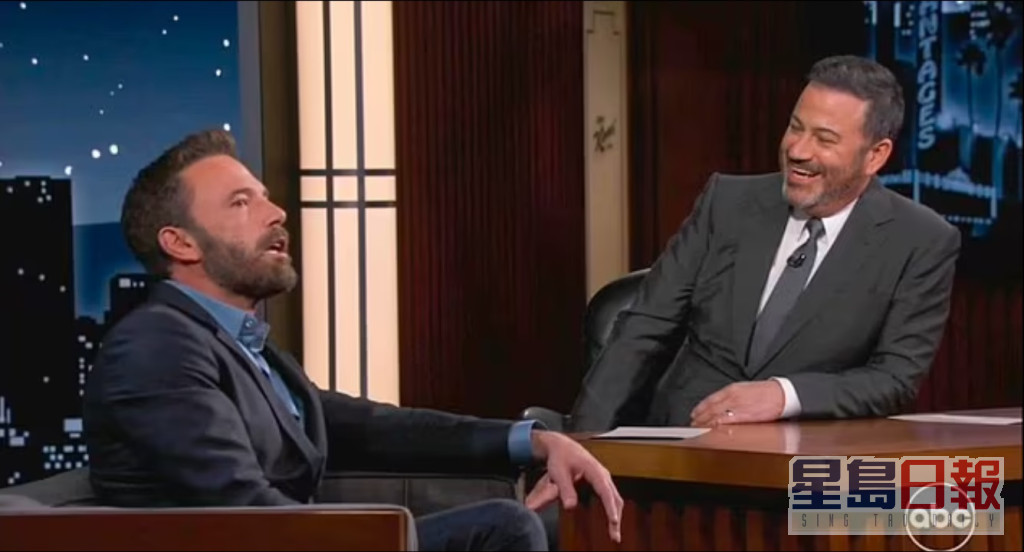 賓佬接受名嘴Jimmy Kimmel訪問時作出澄清。