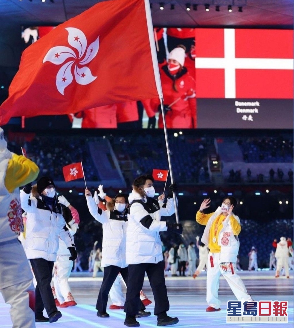 朱定文出席北京冬奥开幕式。微薄图片