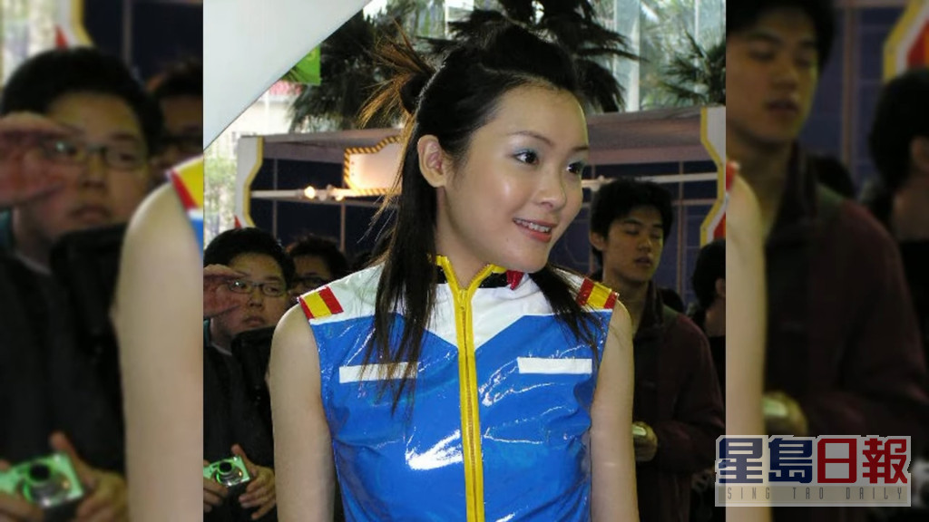 当年李佳芯在高达展览担任动漫女郎。