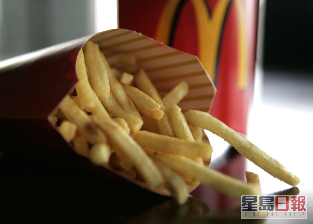 麥當勞的薯條備受不少食客所追捧。路透社資料圖片