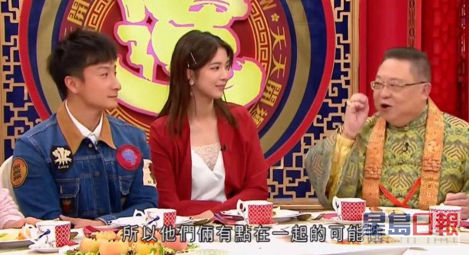 方力申（左）与陈晓华曾一同亮相李居明的节目任嘉宾。